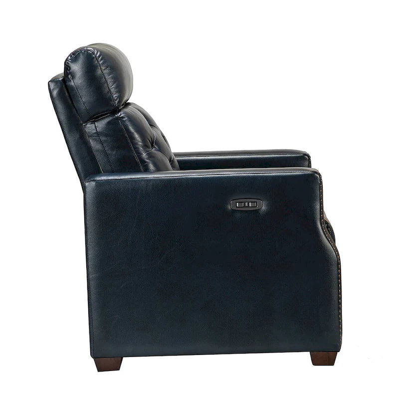 Fauteuil inclinable électrique en cuir véritable de 31,50 de large avec port USB