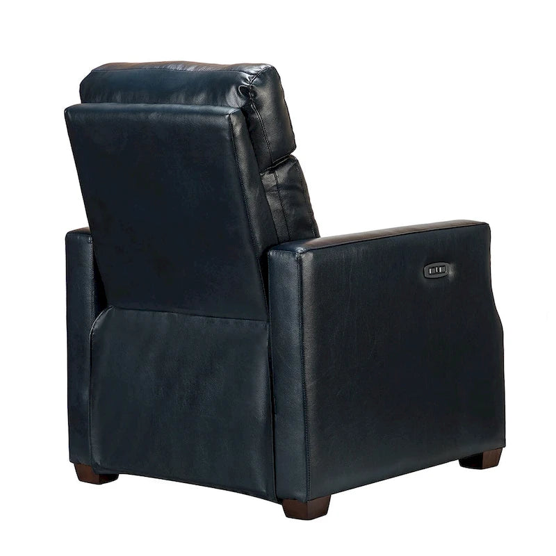 Fauteuil inclinable électrique en cuir véritable de 31,50 de large avec port USB