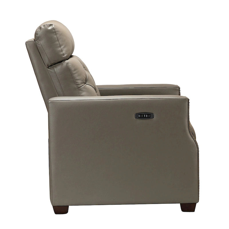 Fauteuil inclinable électrique en cuir véritable de 31,50 de large avec port USB
