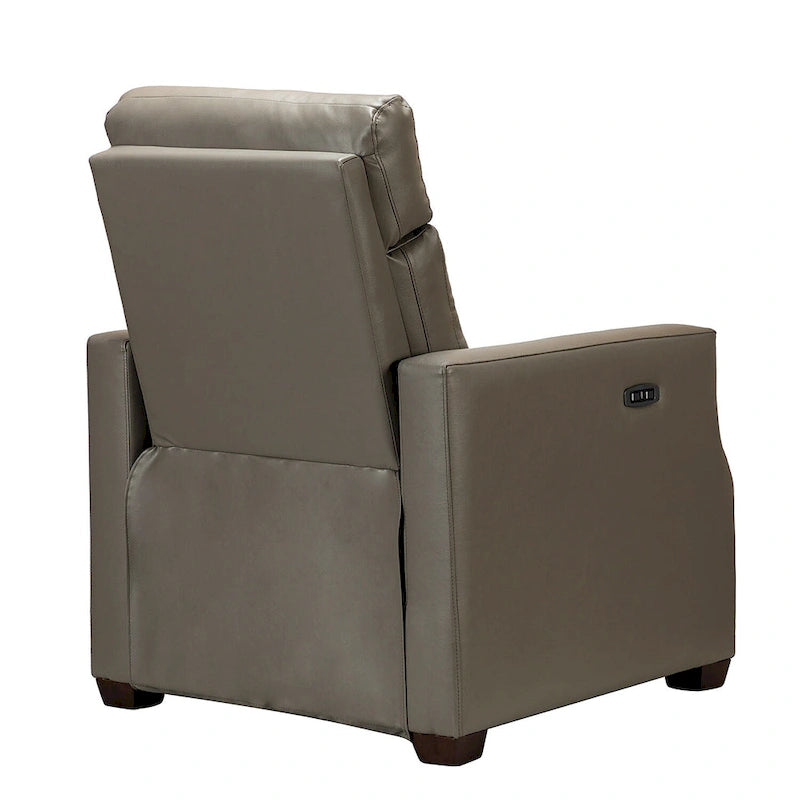 Fauteuil inclinable électrique en cuir véritable de 31,50 de large avec port USB