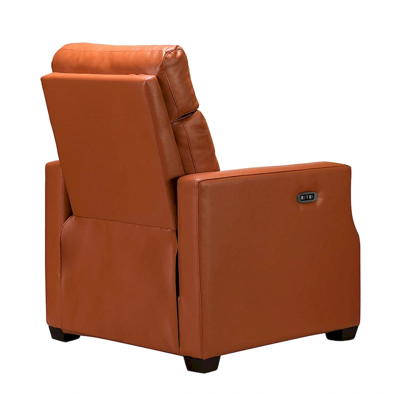 Fauteuil inclinable électrique en cuir véritable de 31,50 de large avec port USB