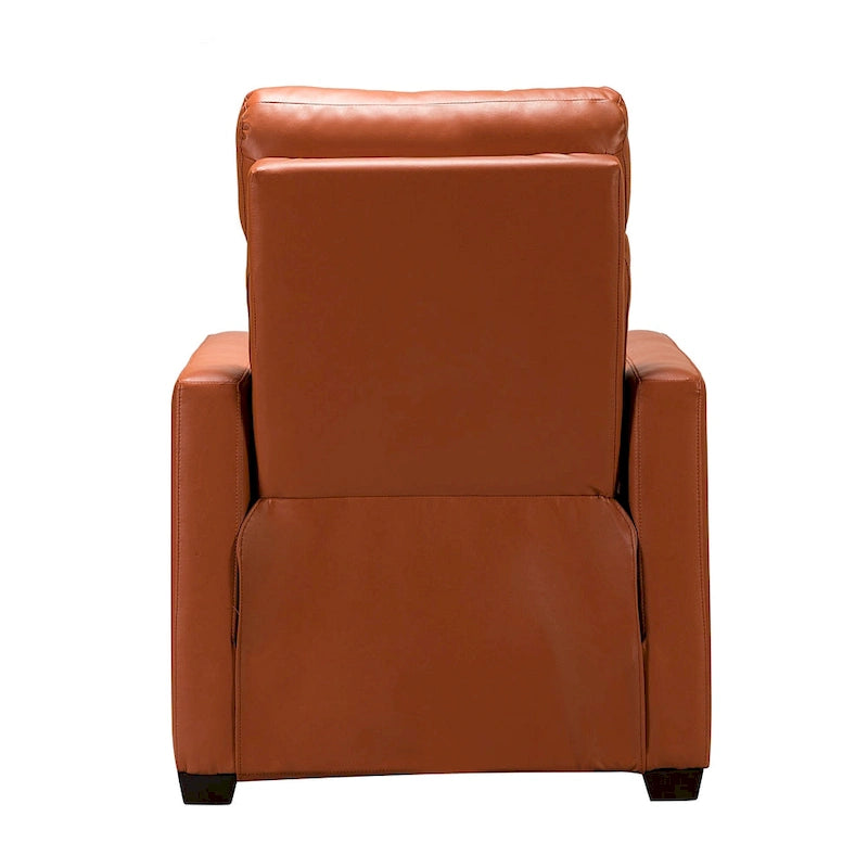 Fauteuil inclinable électrique en cuir véritable de 31,50 de large avec port USB