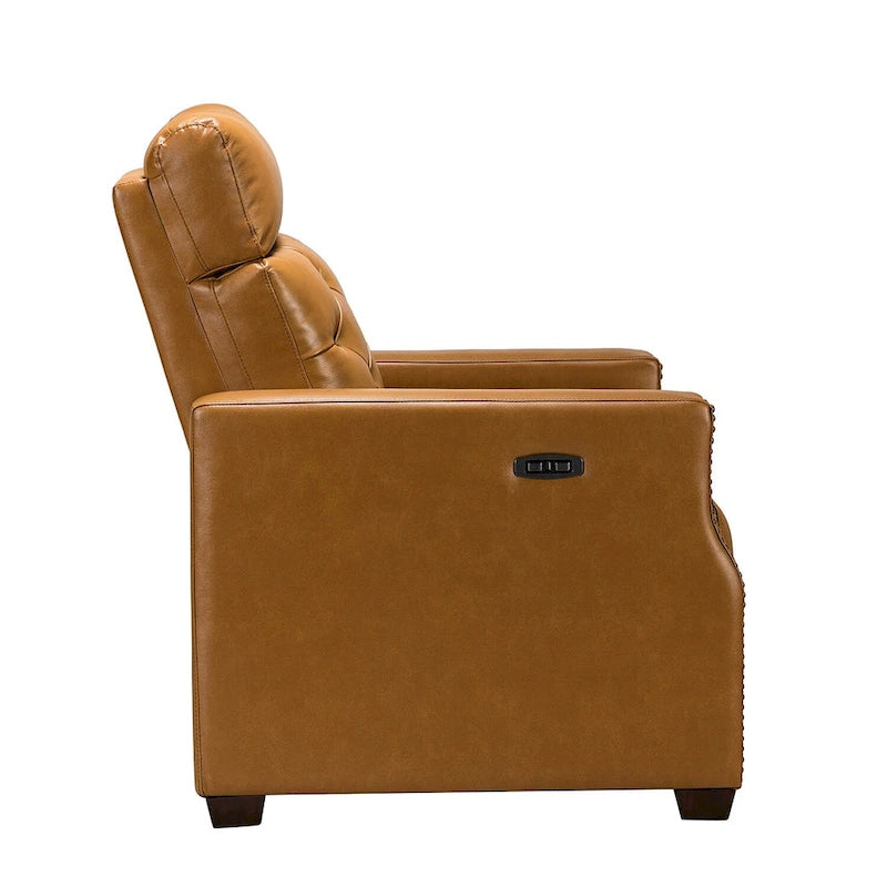 Fauteuil inclinable électrique en cuir véritable de 31,50 de large avec port USB