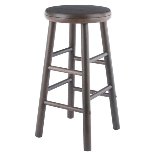 2-Pc Swivel Seat Counter Stool Set, Oyster Gray