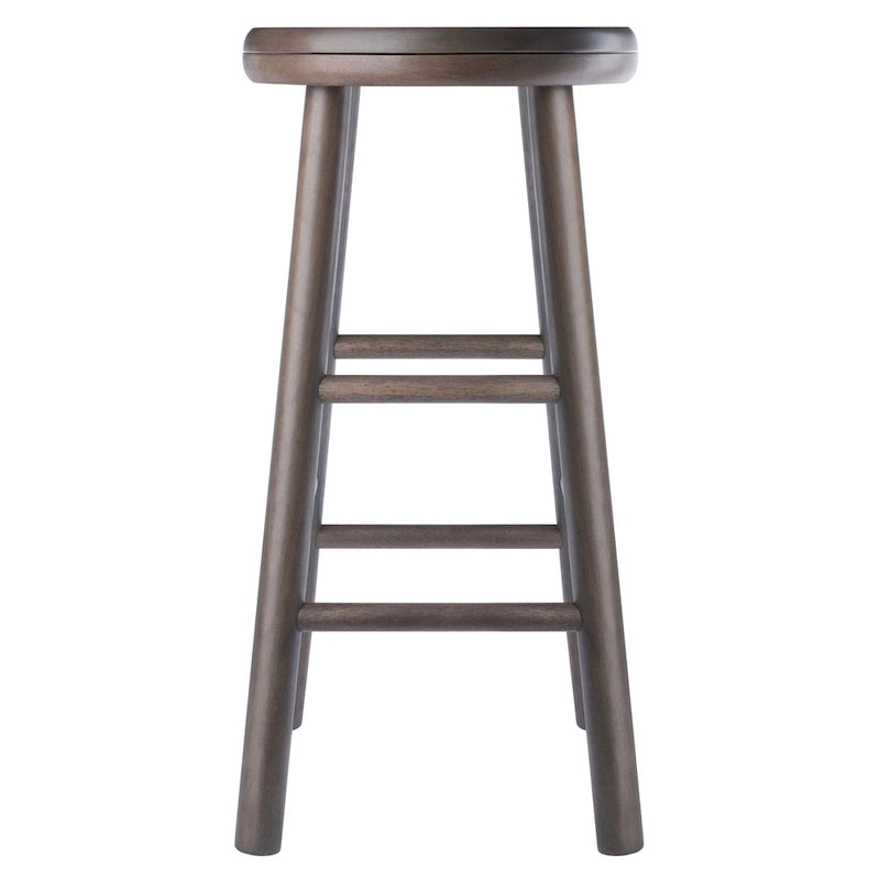 Ensemble de 2 tabourets de comptoir pivotants, gris huître