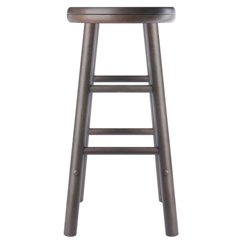 Ensemble de 2 tabourets de comptoir pivotants, gris huître