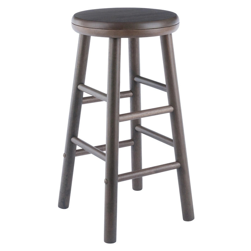 Ensemble de 2 tabourets de comptoir pivotants, gris huître