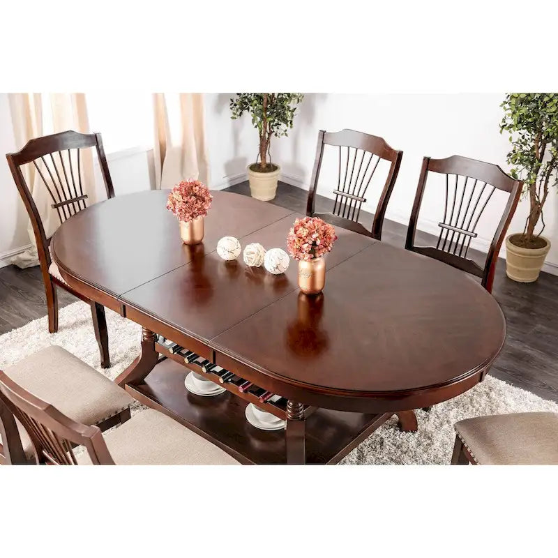 Table à manger extensible en bois Cherry de 78 pouces