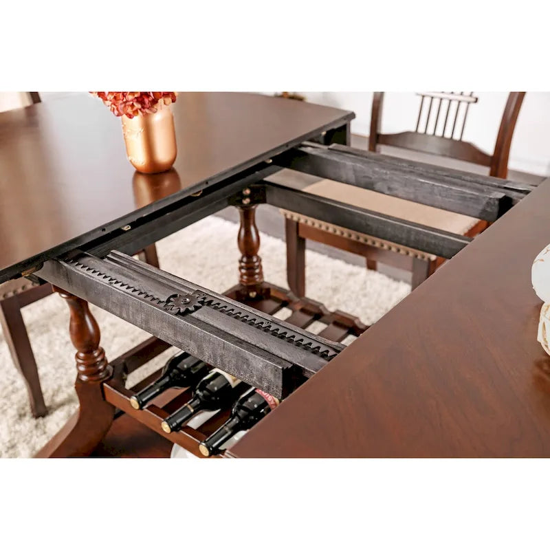 Table à manger extensible en bois Cherry de 78 pouces