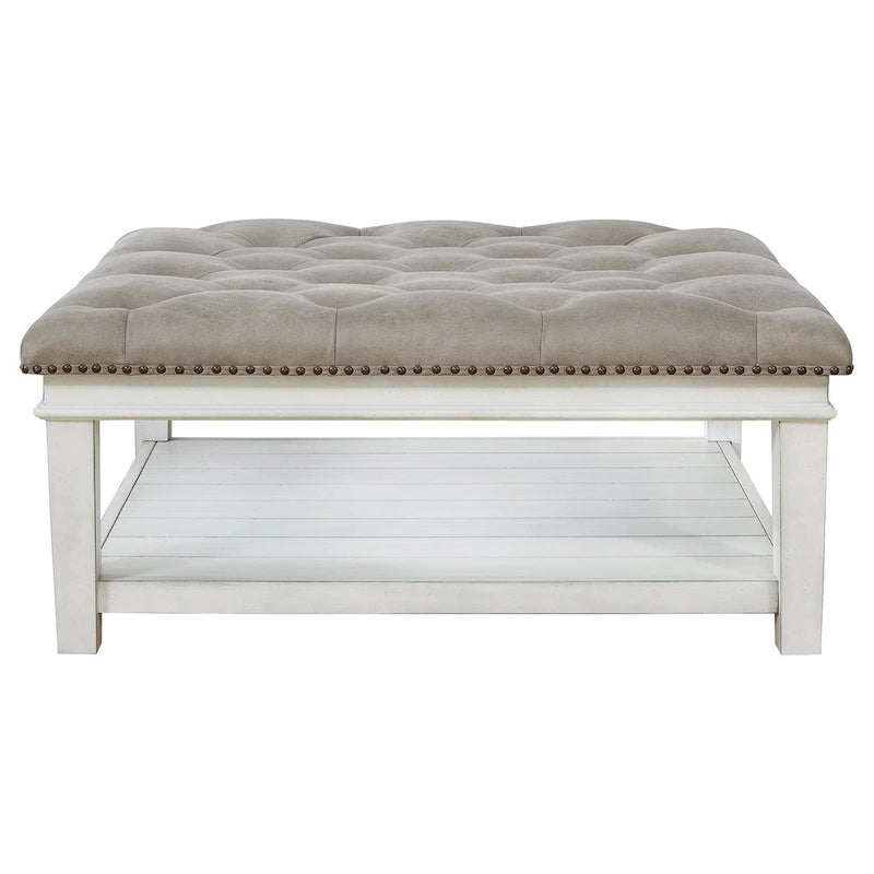 Table basse ottomane rembourrée - 40L x 40P x 18H