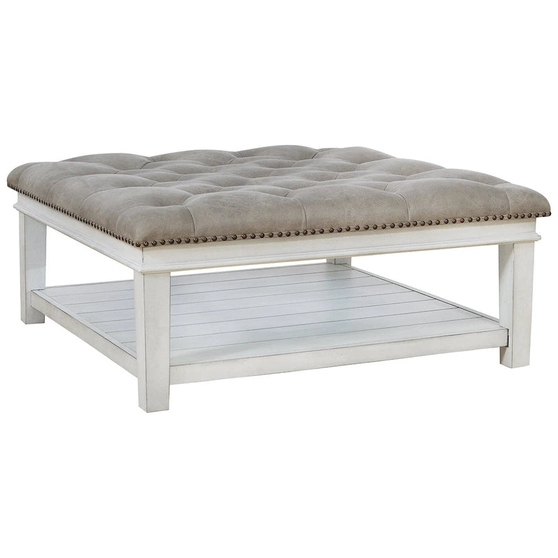 Table basse ottomane rembourrée - 40L x 40P x 18H