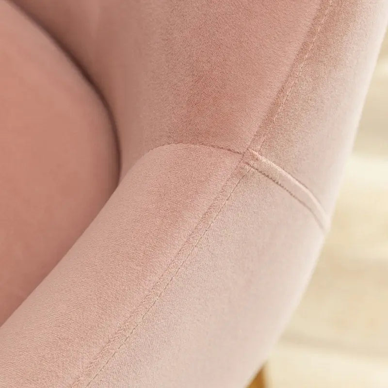 Lot de 2 chaises de salle à manger d'appoint modernes sans accoudoirs en velours bouclé avec dossier capitonné et pieds dorés