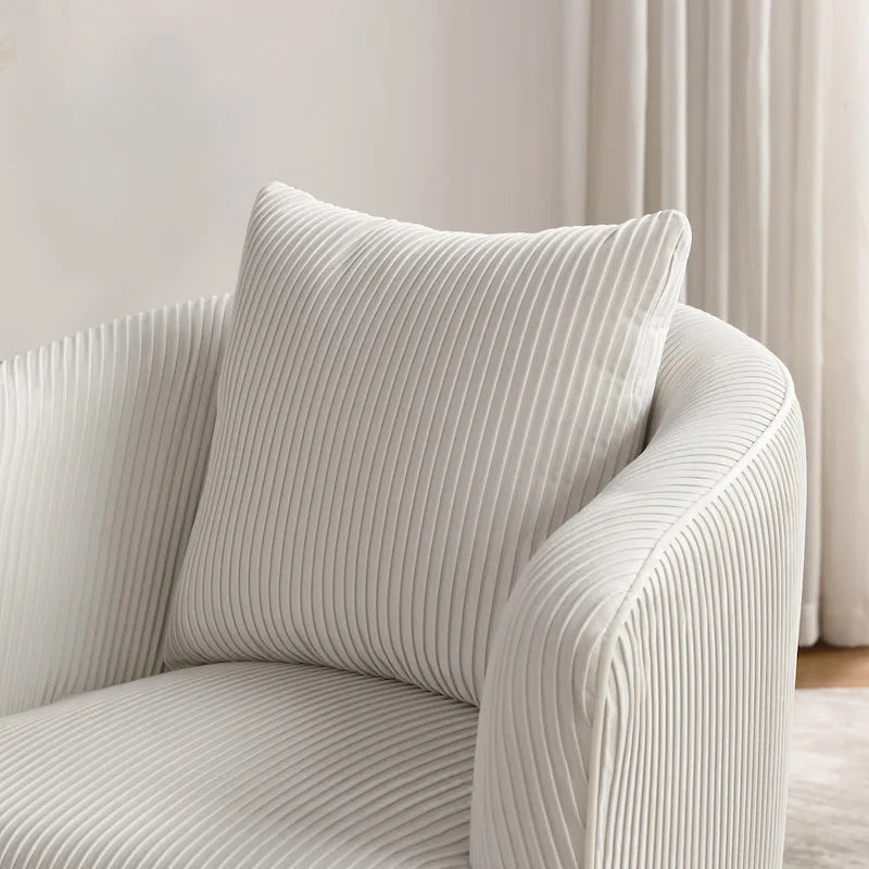 Fauteuil d'appoint moderne en velours