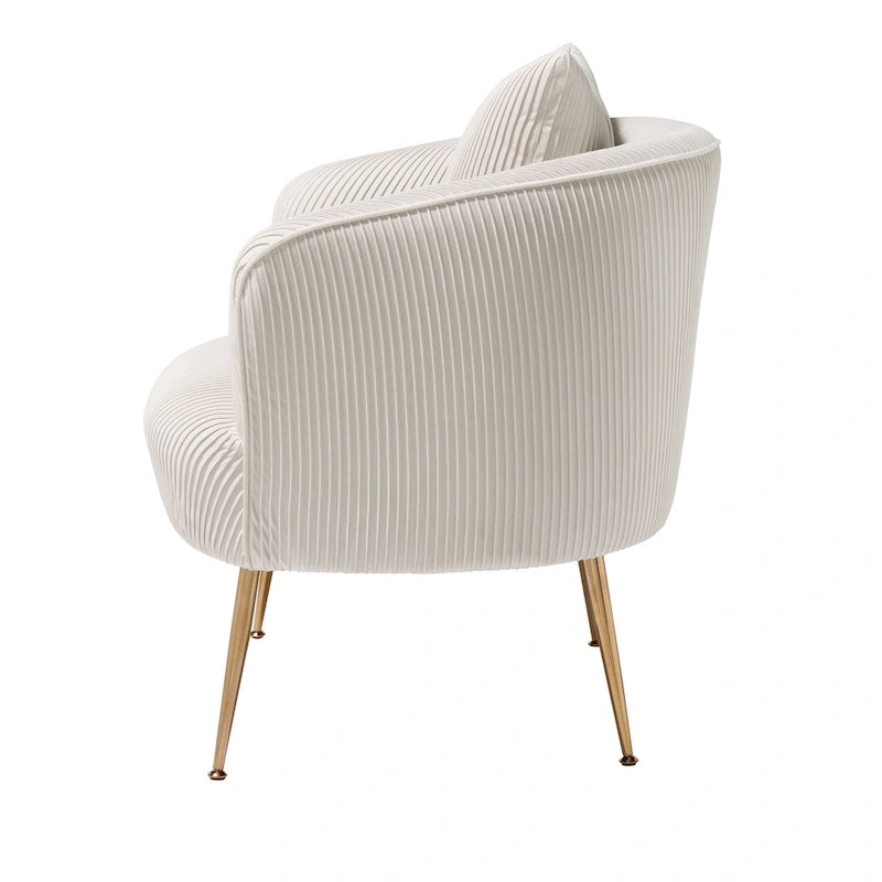 Fauteuil d'appoint moderne en velours