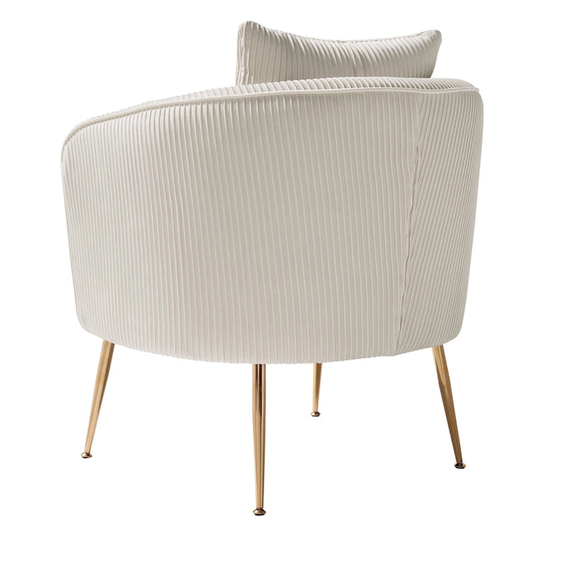 Fauteuil d'appoint moderne en velours
