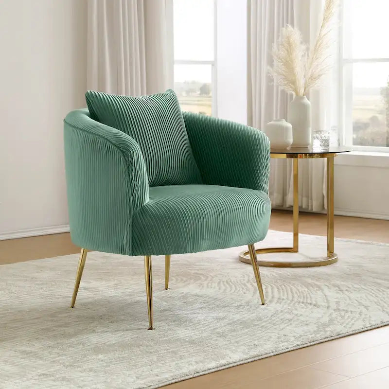 Fauteuil d'appoint moderne en velours