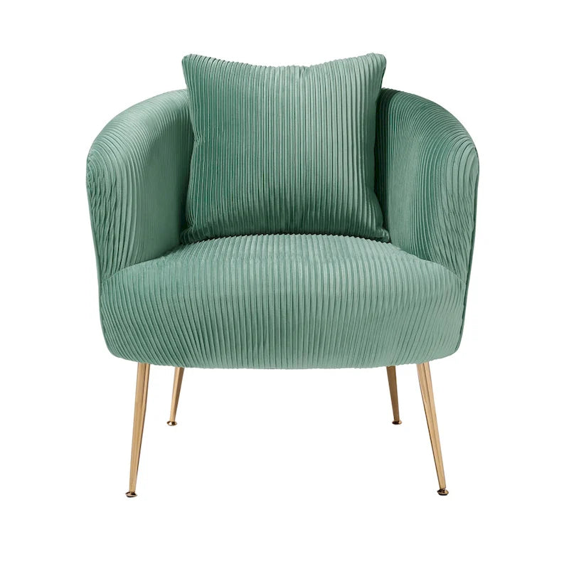 Fauteuil d'appoint moderne en velours