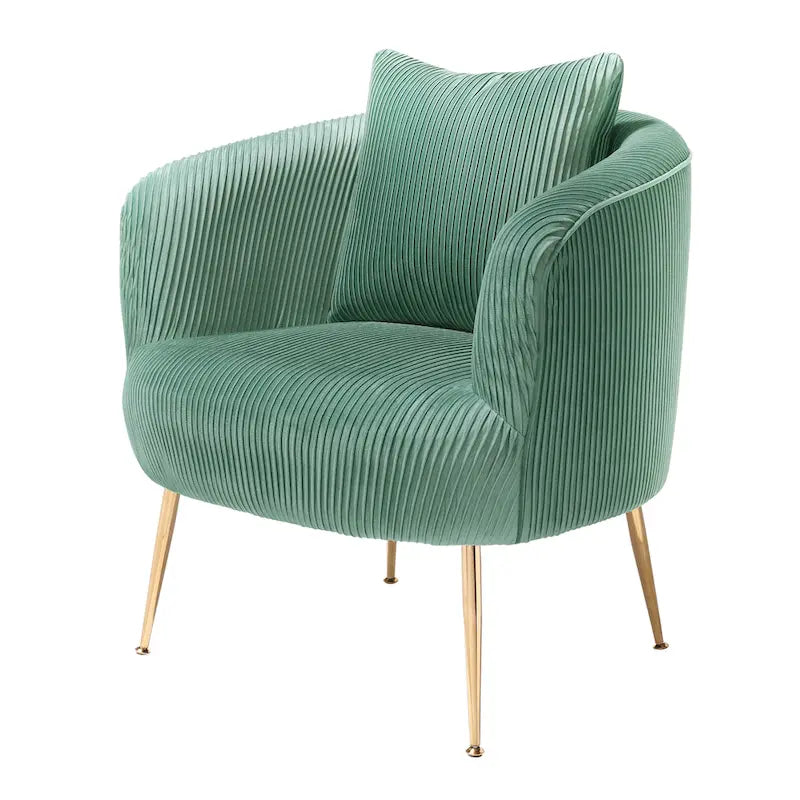 Fauteuil d'appoint moderne en velours