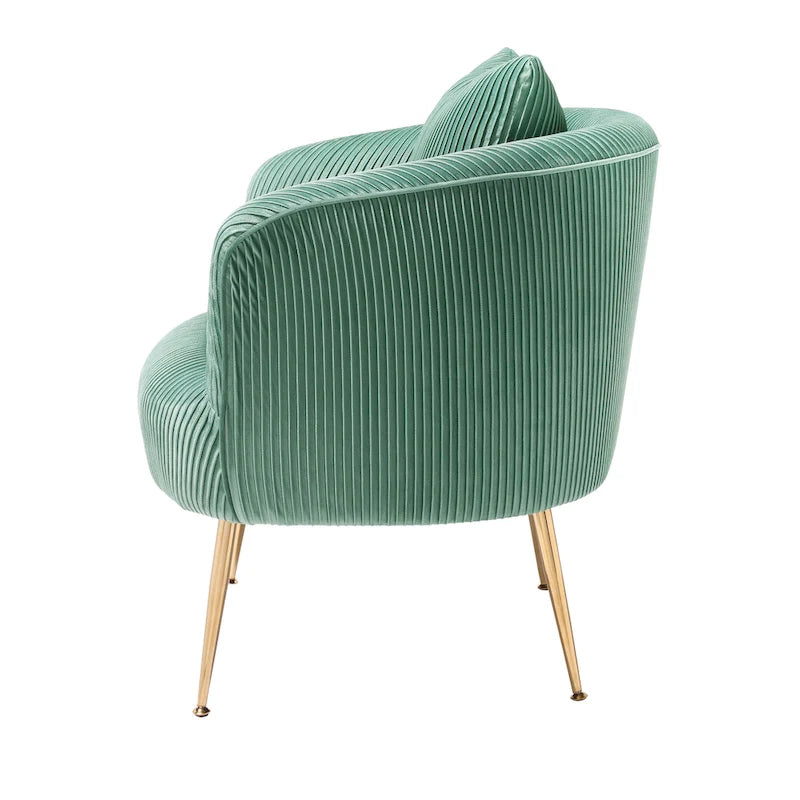 Fauteuil d'appoint moderne en velours