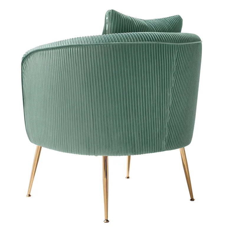 Fauteuil d'appoint moderne en velours