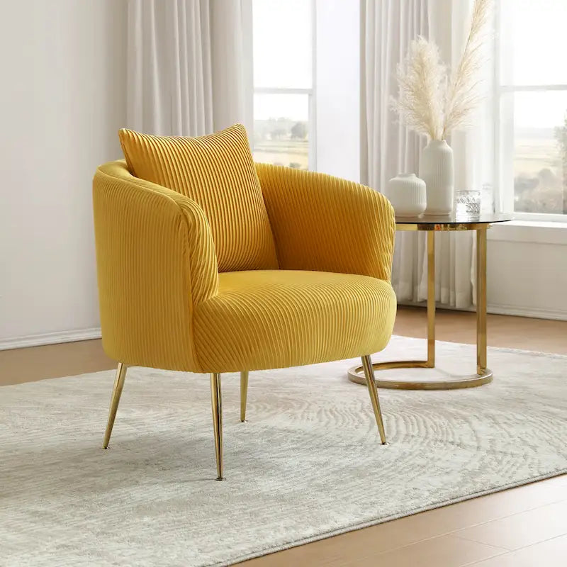 Fauteuil d'appoint moderne en velours