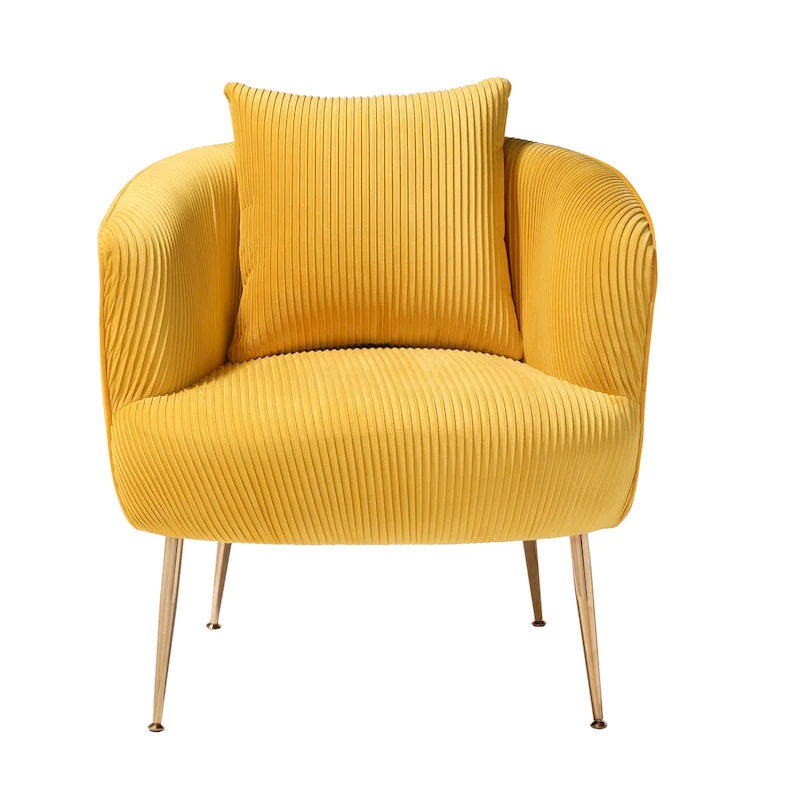 Fauteuil d'appoint moderne en velours