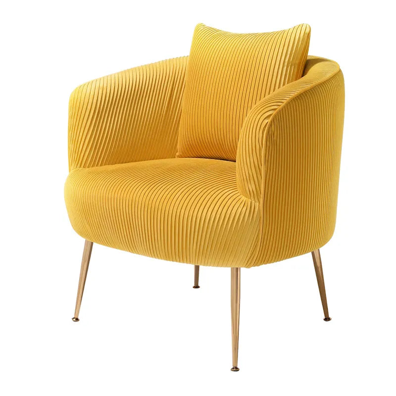 Fauteuil d'appoint moderne en velours