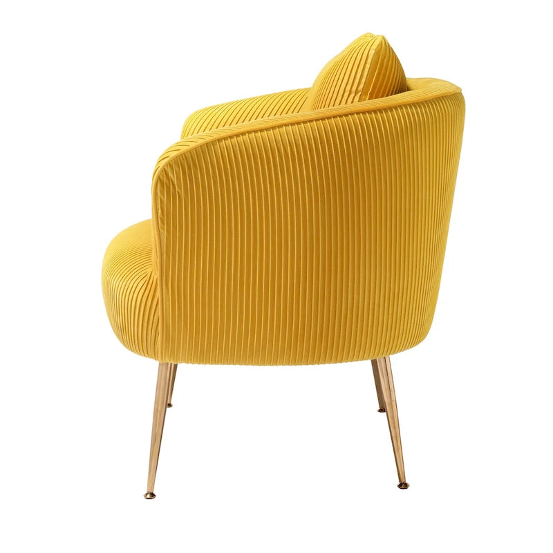 Fauteuil d'appoint moderne en velours