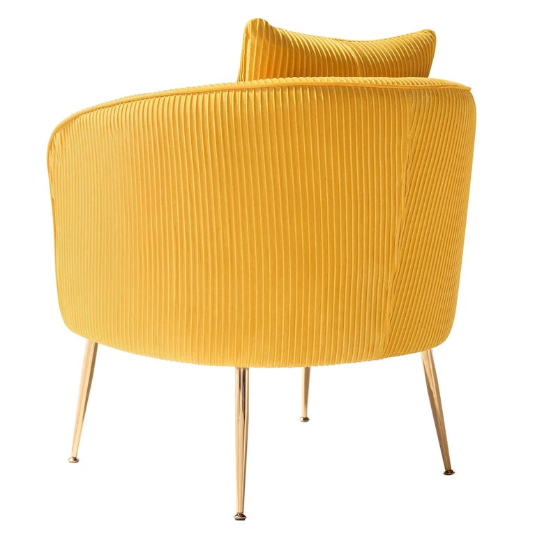 Fauteuil d'appoint moderne en velours