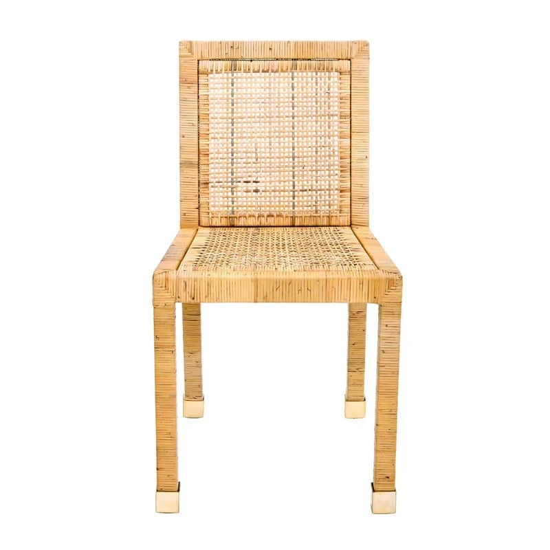 Chaise de salle à manger en rotin