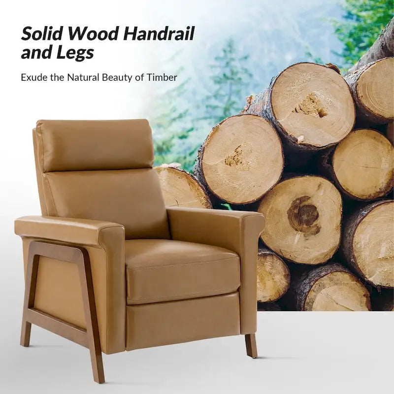 Fauteuil inclinable électrique moderne en cuir véritable avec ports USB intégrés (lot de 2) par
