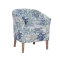 Fauteuil club capitonné "Barrel"