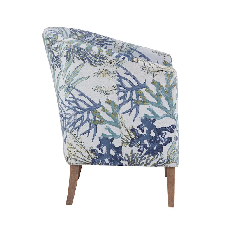 Fauteuil club capitonné "Barrel"