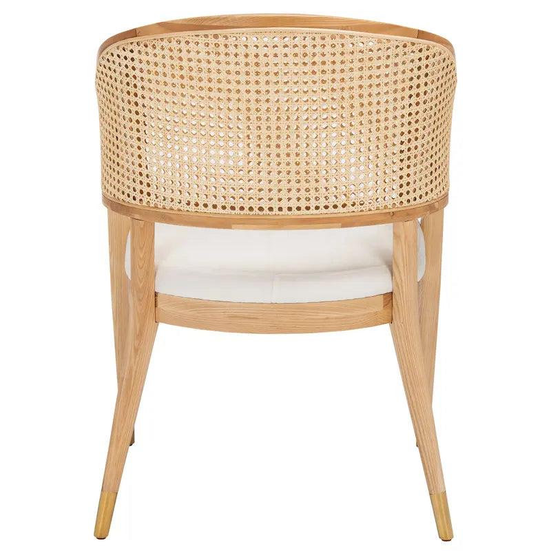Chaise de salle à manger en rotin - 23,4 L x 22,8 P x 33,6 H - 23 L x 23 P x 34 H