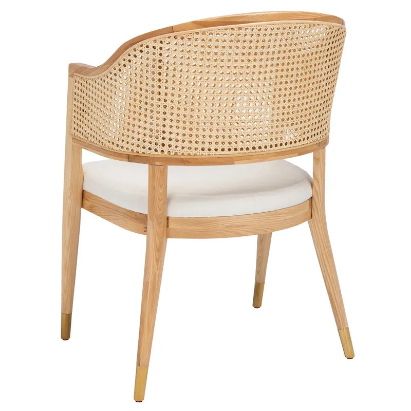 Chaise de salle à manger en rotin - 23,4 L x 22,8 P x 33,6 H - 23 L x 23 P x 34 H