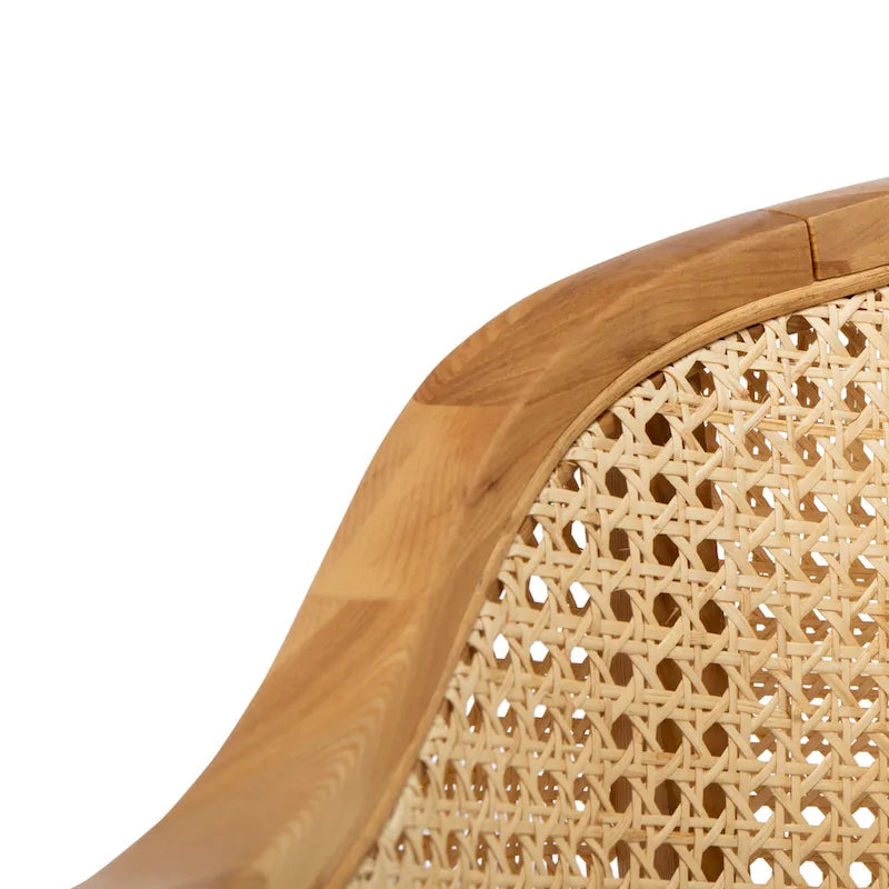 Chaise de salle à manger en rotin - 23,4 L x 22,8 P x 33,6 H - 23 L x 23 P x 34 H