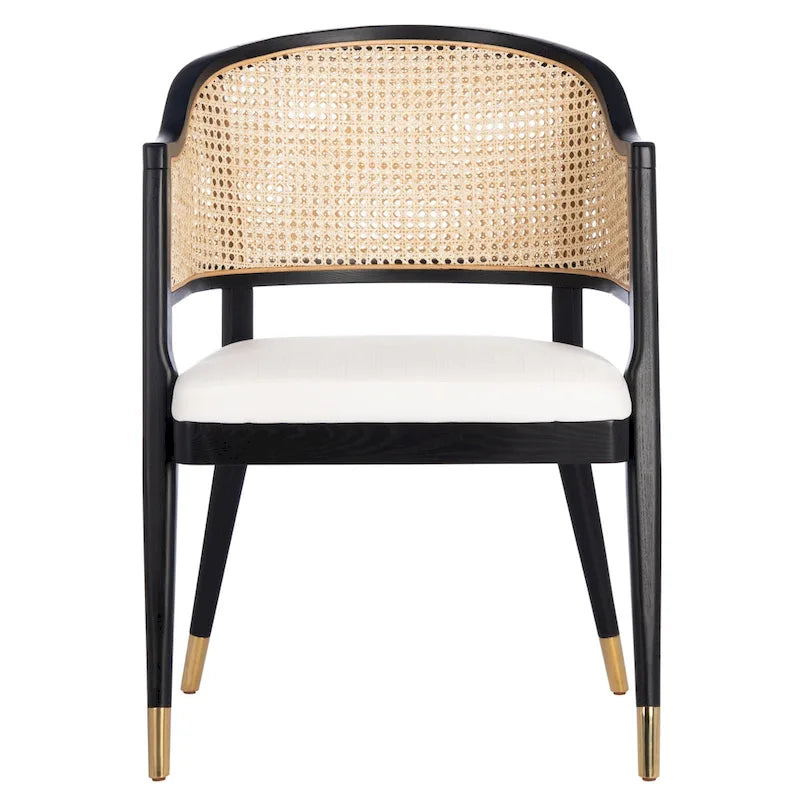 Chaise de salle à manger en rotin - 23,4 L x 22,8 P x 33,6 H - 23 L x 23 P x 34 H