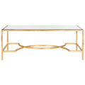 Table basse dorée - 48 x 23 x 18 - 48La x 23P x 18H