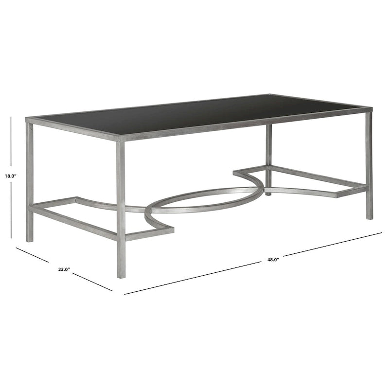 Table basse dorée - 48 x 23 x 18 - 48La x 23P x 18H