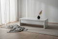 Table basse relevable blanche - 47,2 x 23,6 x 13,4 - 47Lx24Px13H