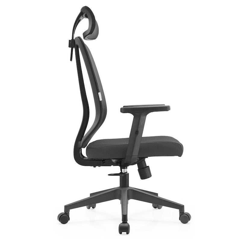 Chaise de bureau réglable avec dossier en maille et appuie-tête Série par