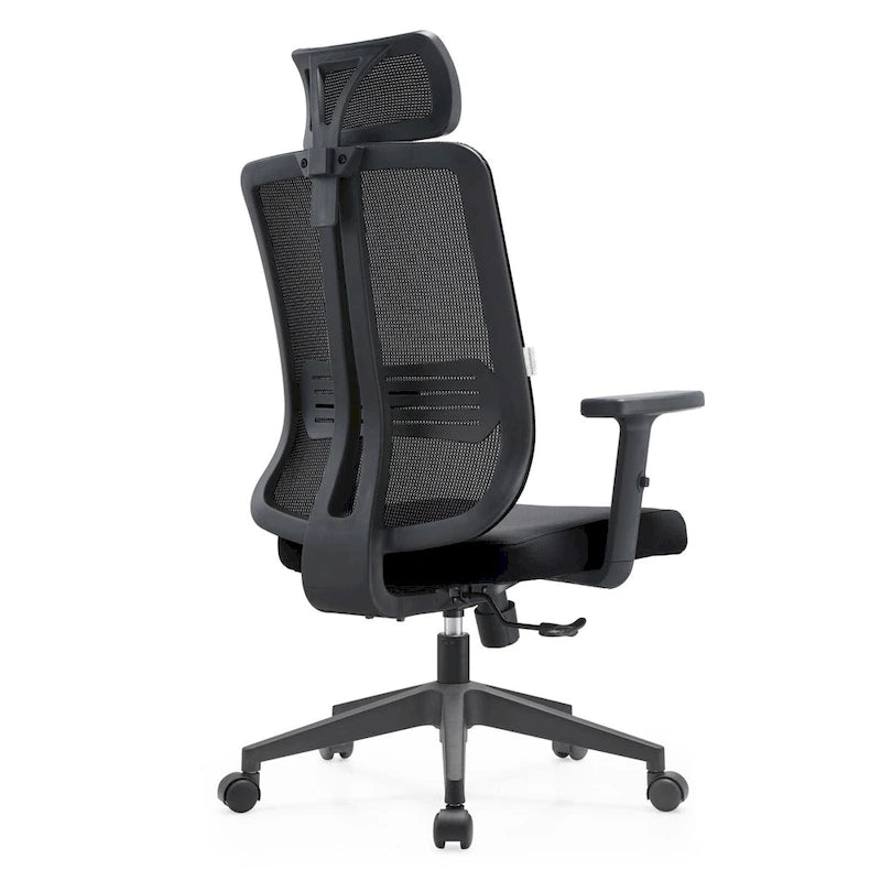 Chaise de bureau réglable avec dossier en maille et appuie-tête Série par