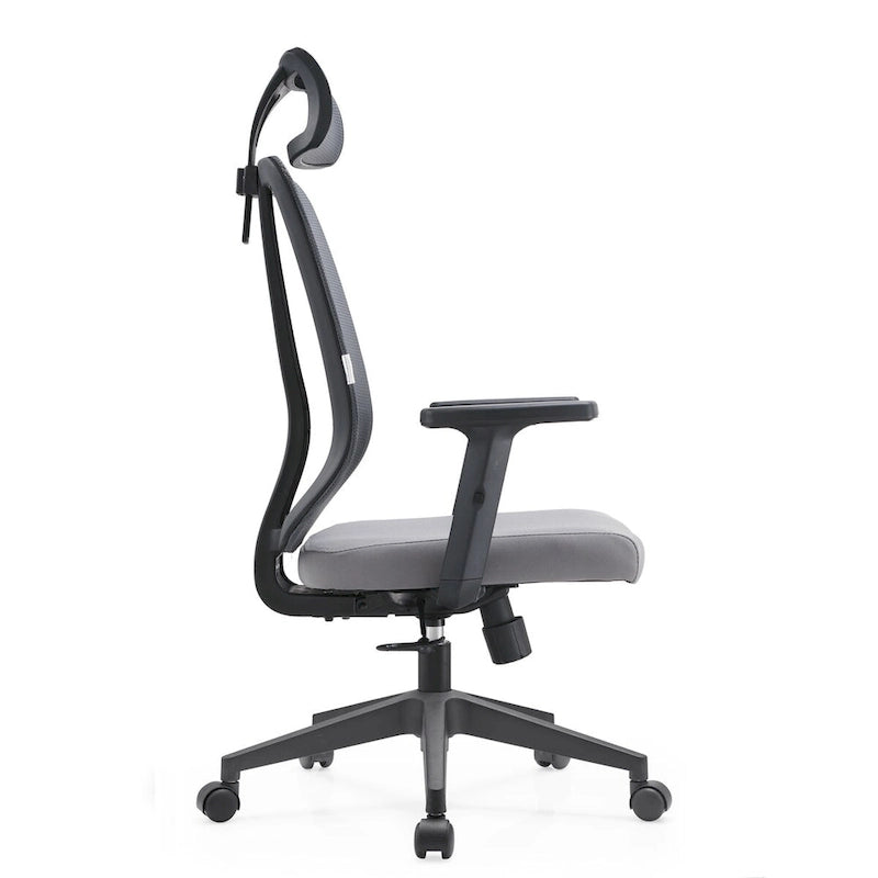Chaise de bureau réglable avec dossier en maille et appuie-tête Série par