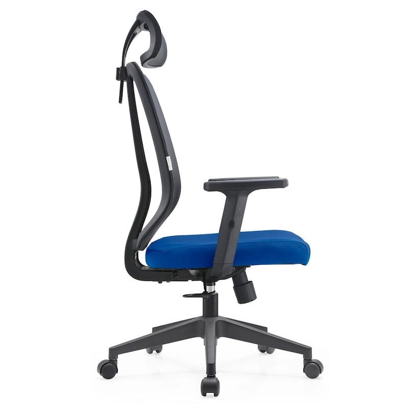 Chaise de bureau réglable avec dossier en maille et appuie-tête Série par