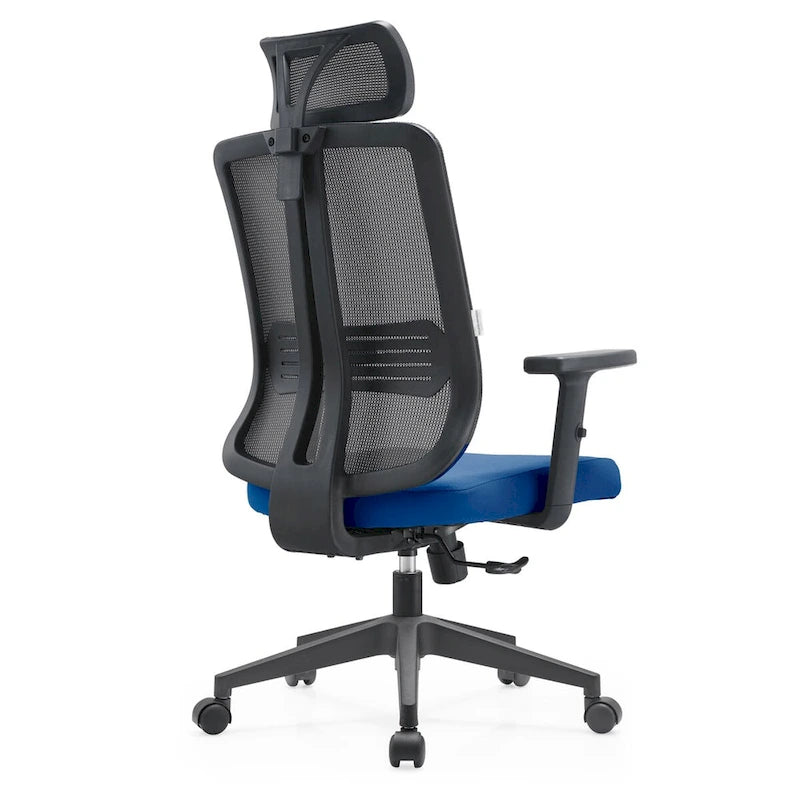 Chaise de bureau réglable avec dossier en maille et appuie-tête Série par