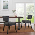 Chaises de salle à manger rembourrées en tissu - Lot de 2