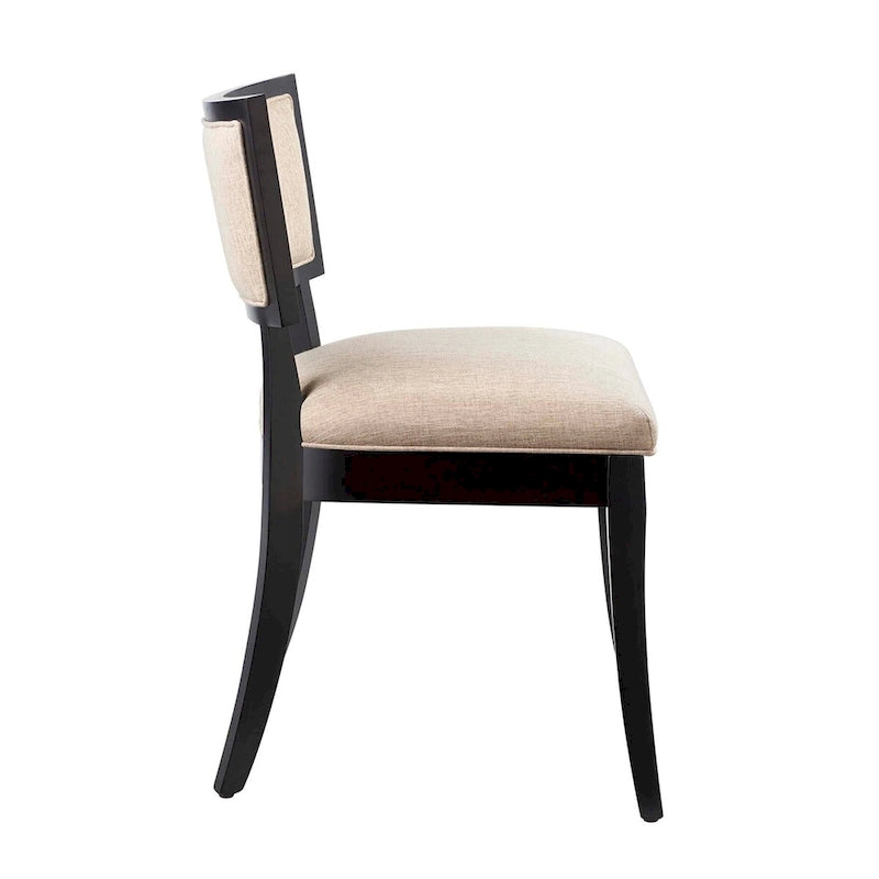 Chaises de salle à manger rembourrées en tissu - Lot de 2