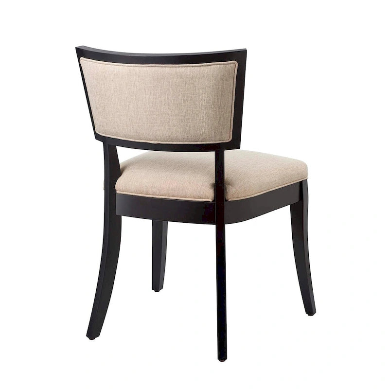 Chaises de salle à manger rembourrées en tissu - Lot de 2