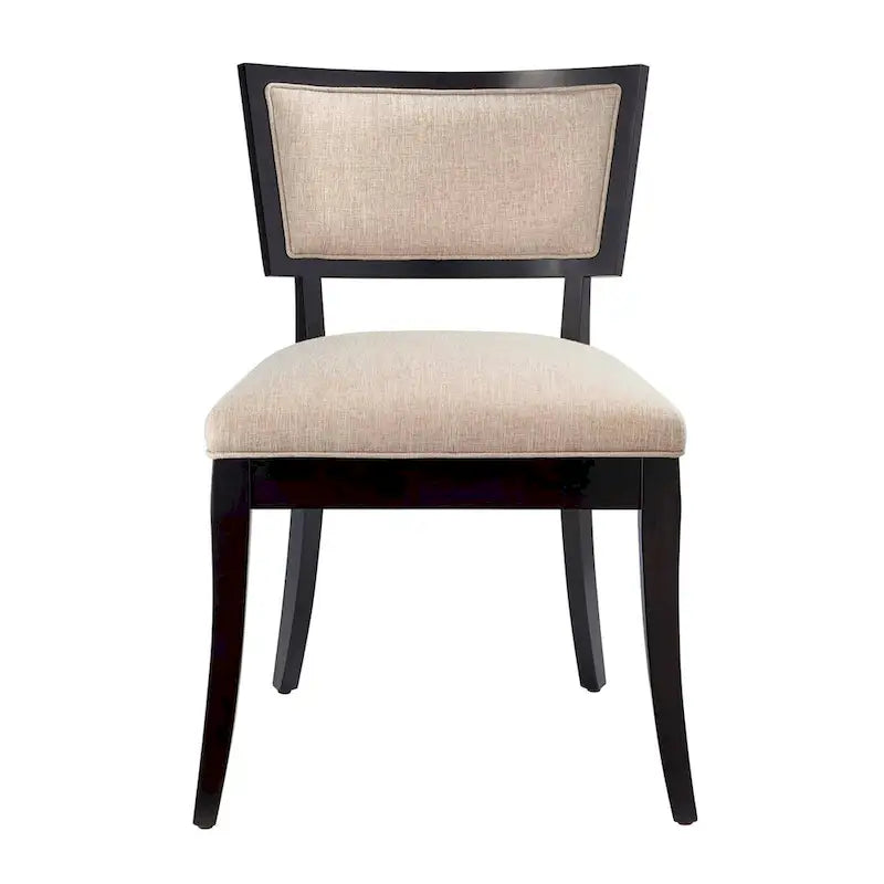 Chaises de salle à manger rembourrées en tissu - Lot de 2