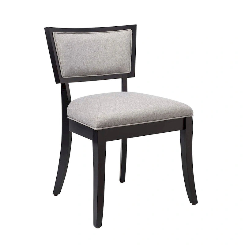 Chaises de salle à manger rembourrées en tissu - Lot de 2